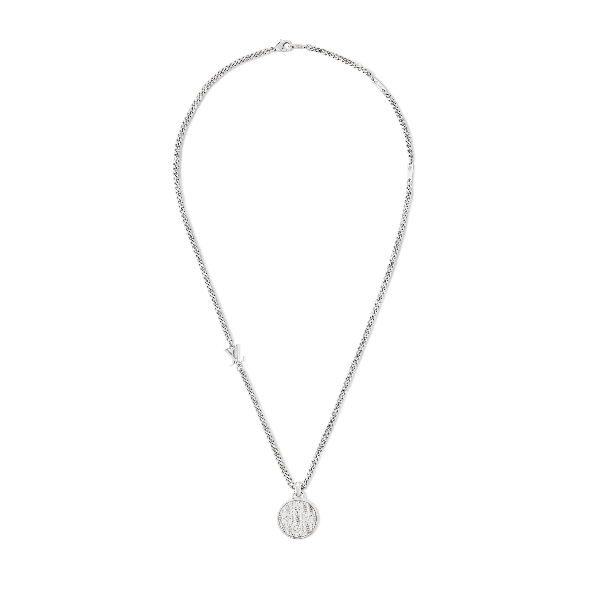 S00 Fashion Jewelry Necklaces and Pendants Damier Staples Pendant | Louis Vuitton ® (Product zoom)