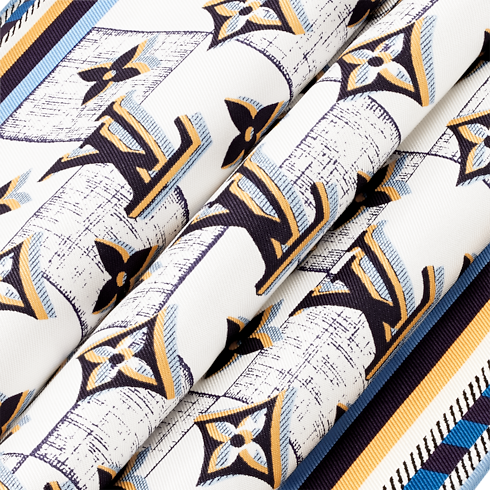 S00 Accessories Silk Squares and Bandeaus Damiergram Square 70 | Louis Vuitton ® (Product zoom)