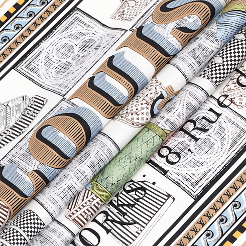 S00 Accessories Silk Squares and Bandeaus Damiergram Square 90 | Louis Vuitton ® (Product zoom)