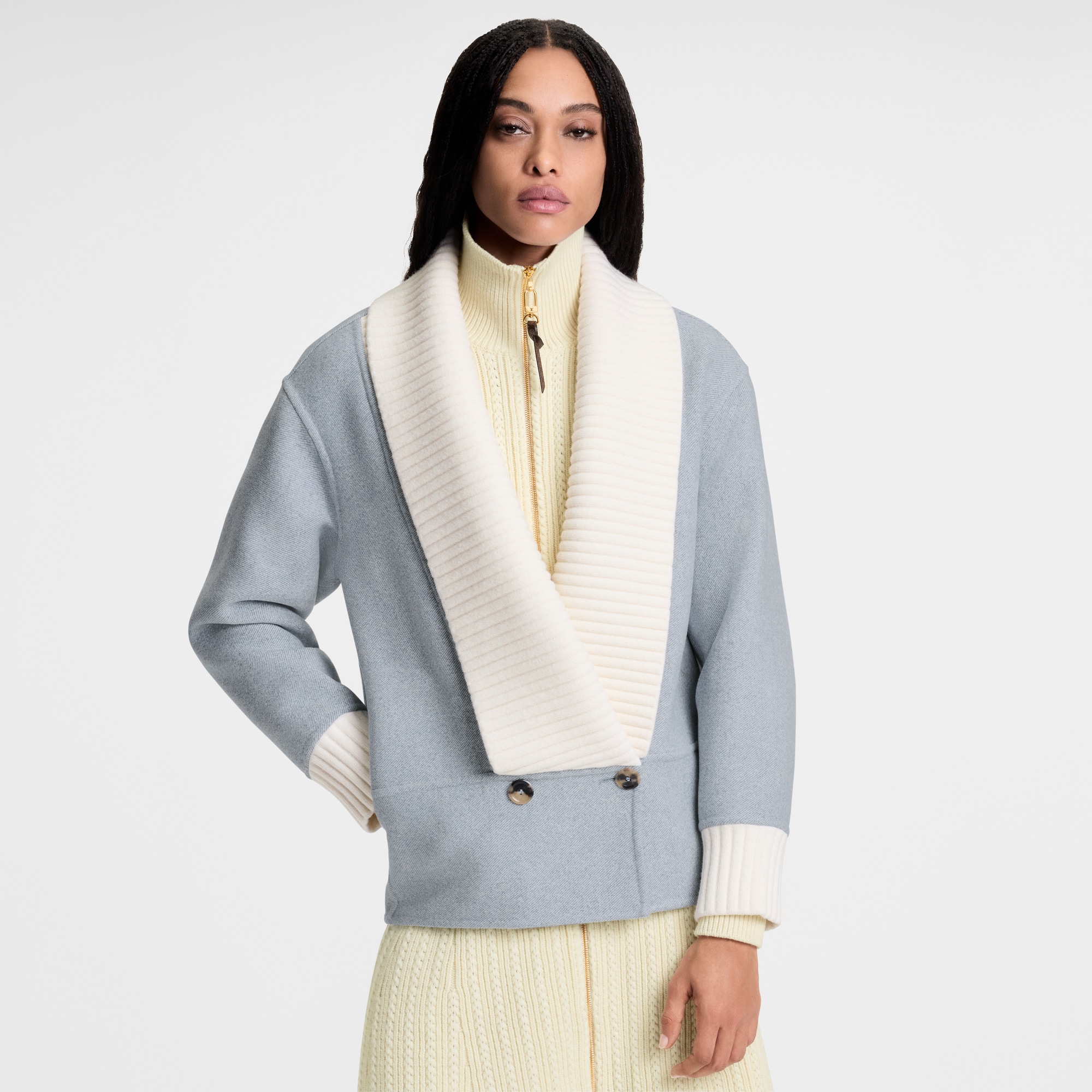  Ready-to-Wear Coats and Jackets Denim-Effect Double Face Jacket | Louis Vuitton ® (Product zoom)