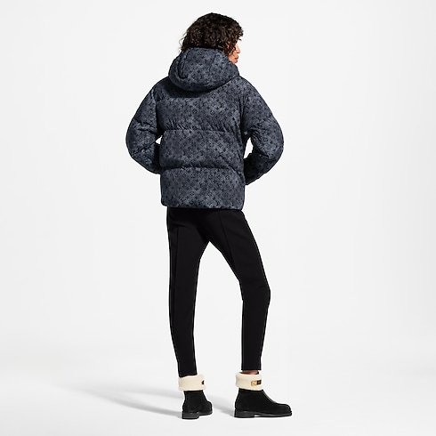 Prêt-à-Porter Manteaux et Vestes Denim-Effect Monogram Down Jacket | Louis Vuitton ® (Zoom produit)