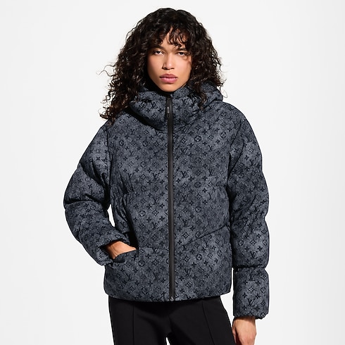 Prêt-à-Porter Manteaux et Vestes Denim-Effect Monogram Down Jacket | Louis Vuitton ® (Zoom produit)