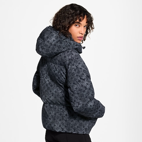 Prêt-à-Porter Manteaux et Vestes Denim-Effect Monogram Down Jacket | Louis Vuitton ® (Zoom produit)