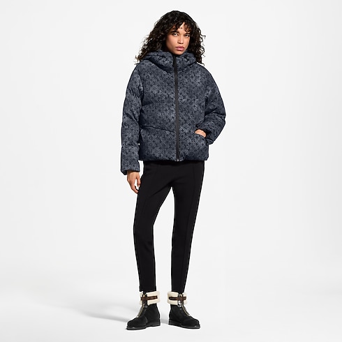 Prêt-à-Porter Manteaux et Vestes Denim-Effect Monogram Down Jacket | Louis Vuitton ® (Zoom produit)