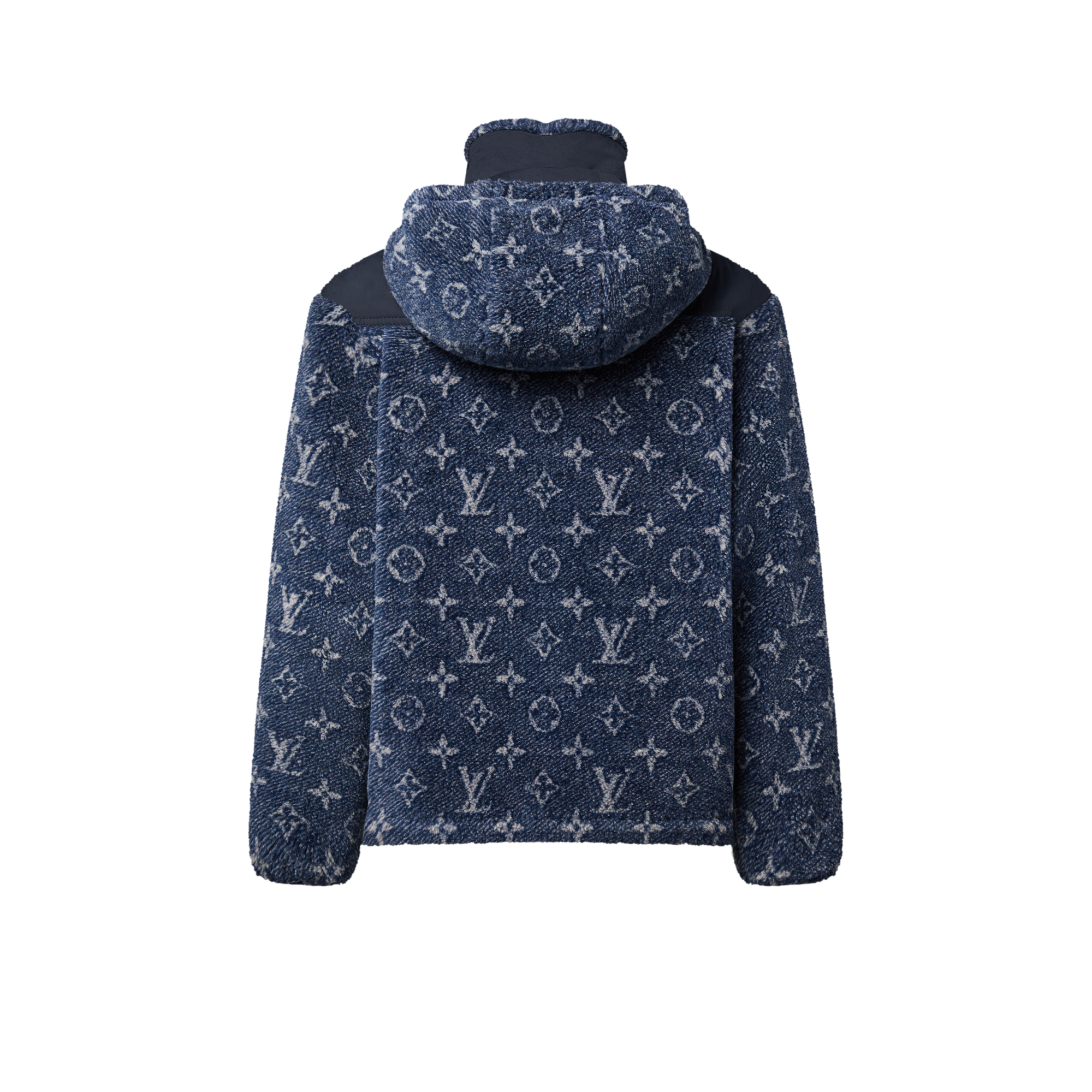  Ready-to-Wear Coats and Jackets Denim-Effect Monogram Fleece Jacket | Louis Vuitton ® (Product zoom)
