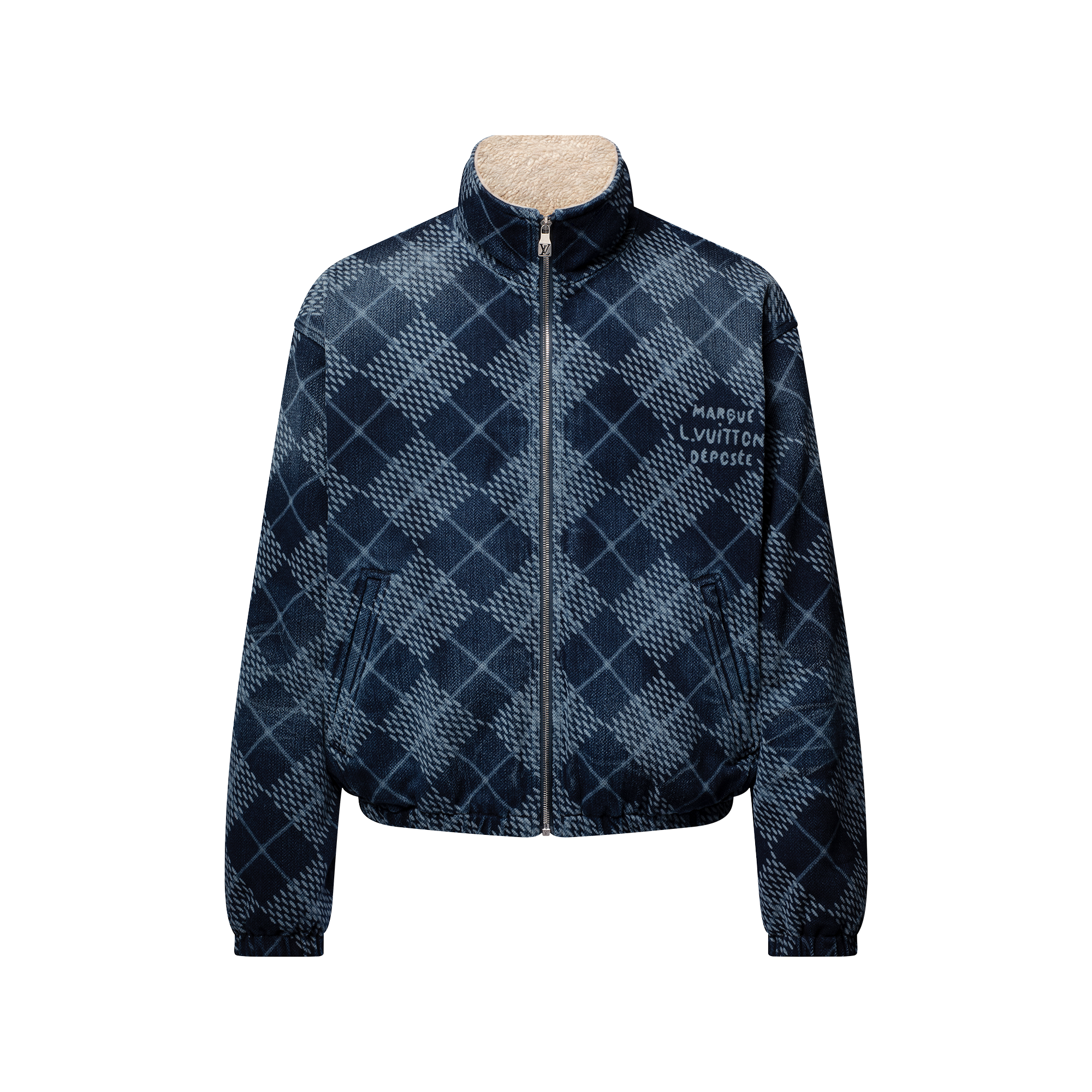 Fleece Jacket Lv Man Jacket Lv Blue Jacket 2025