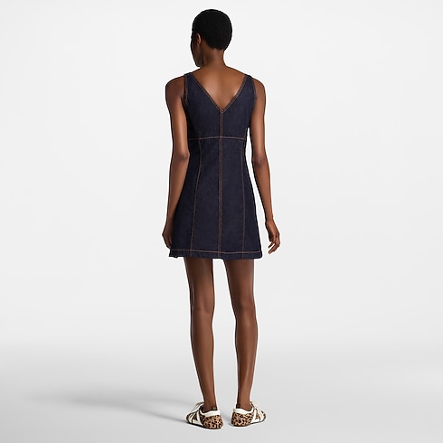 Ready-to-Wear Dresses Denim Mini Dress | Louis Vuitton ® (Product zoom)