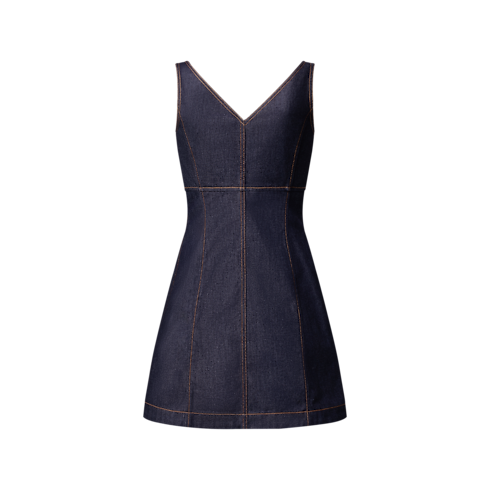 Ready-to-Wear Dresses Denim Mini Dress | Louis Vuitton ® (Product zoom)