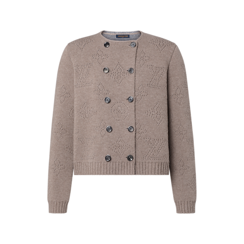 Ready-to-Wear Knitwear Double-Breasted Mahina Knit Cardigan | Louis Vuitton ® (Product zoom)