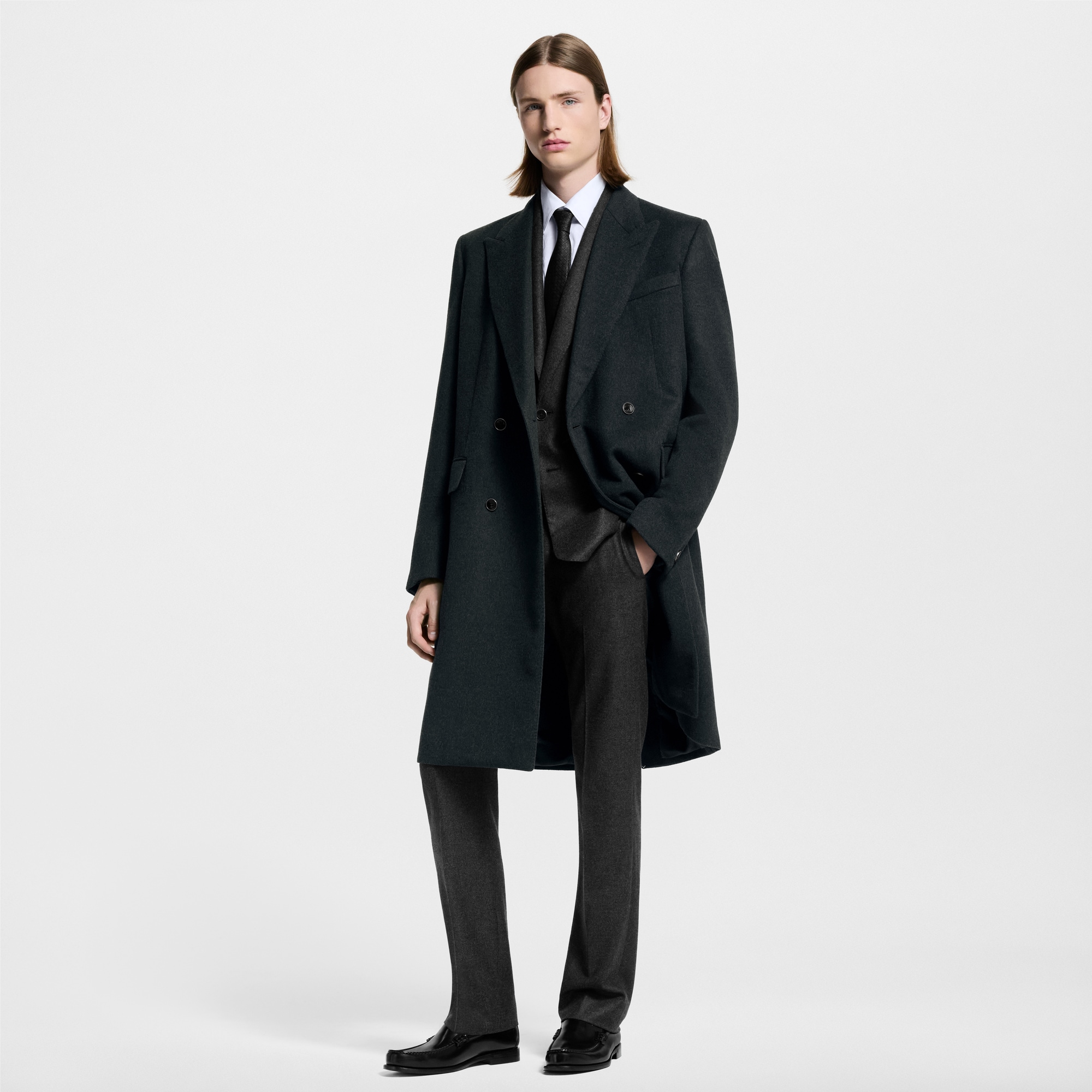  Ready-to-Wear Coats and Outerwear Double-Breasted Tailored Coat | Louis Vuitton ® (Product zoom)