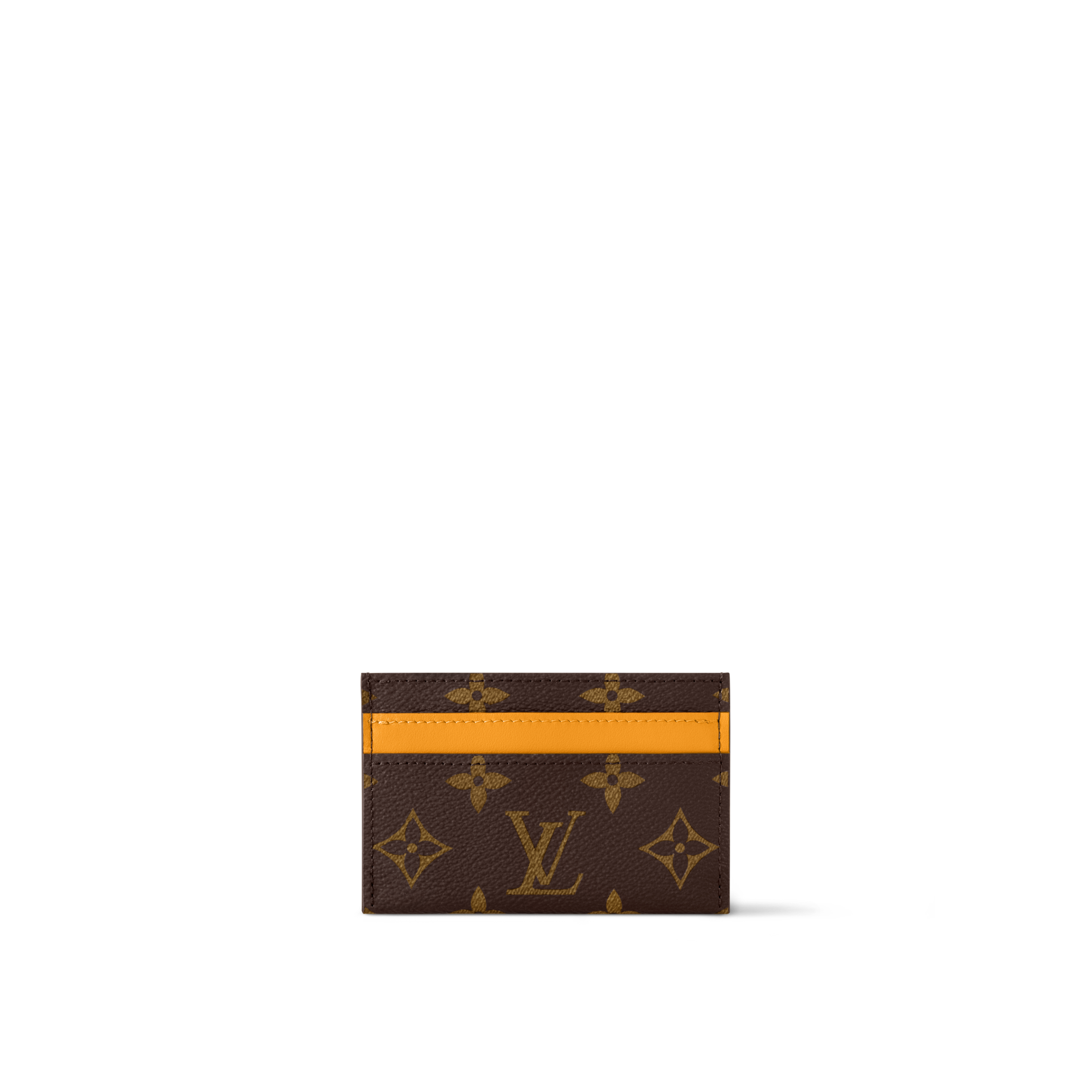 Monogram Macassar Canvas Small Leather Goods Newness Double Card Holder | Louis Vuitton ® (Product zoom)