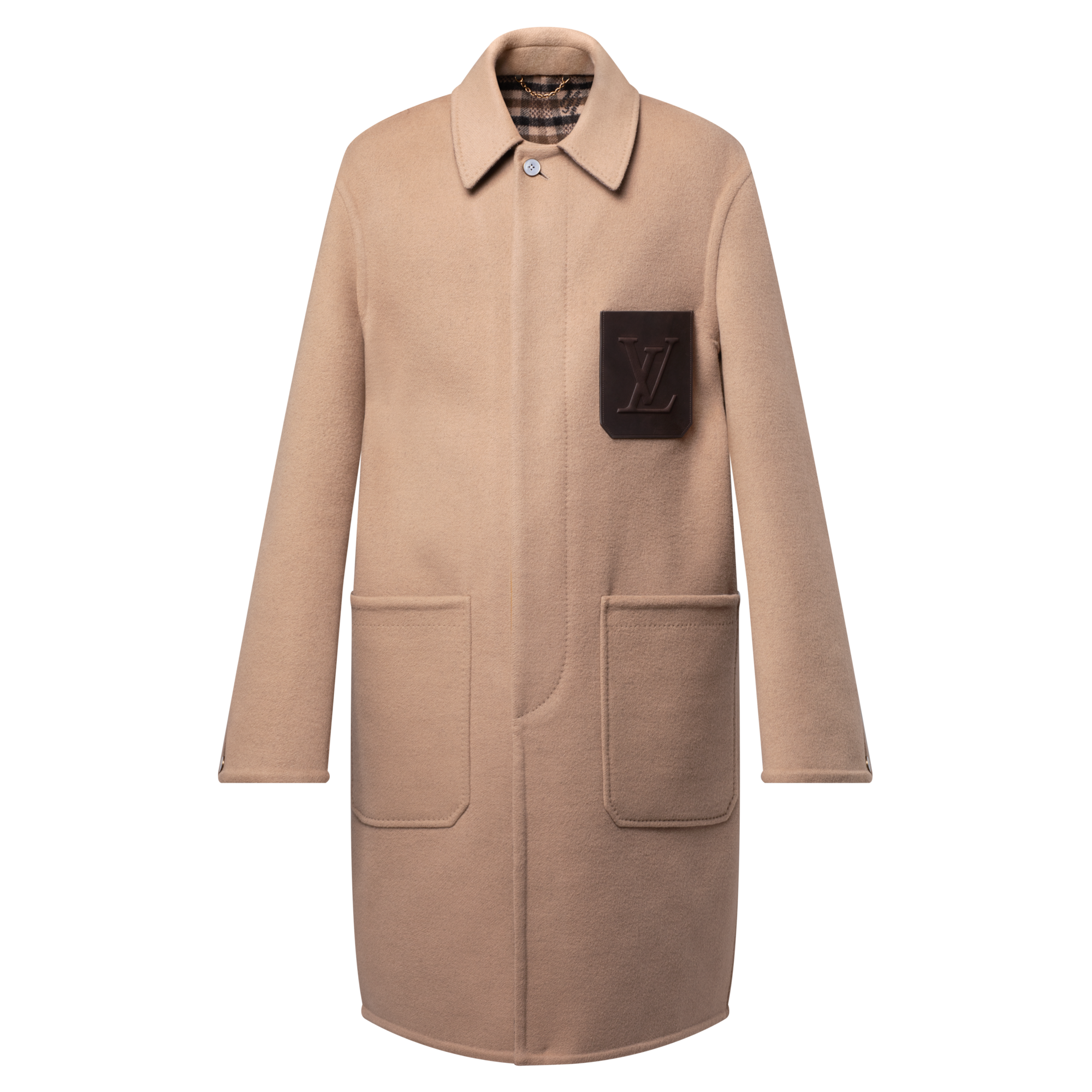  Ready-to-Wear Coats and Outerwear Double Face Car Coat With Signature Pocket | Louis Vuitton ® (Product zoom)