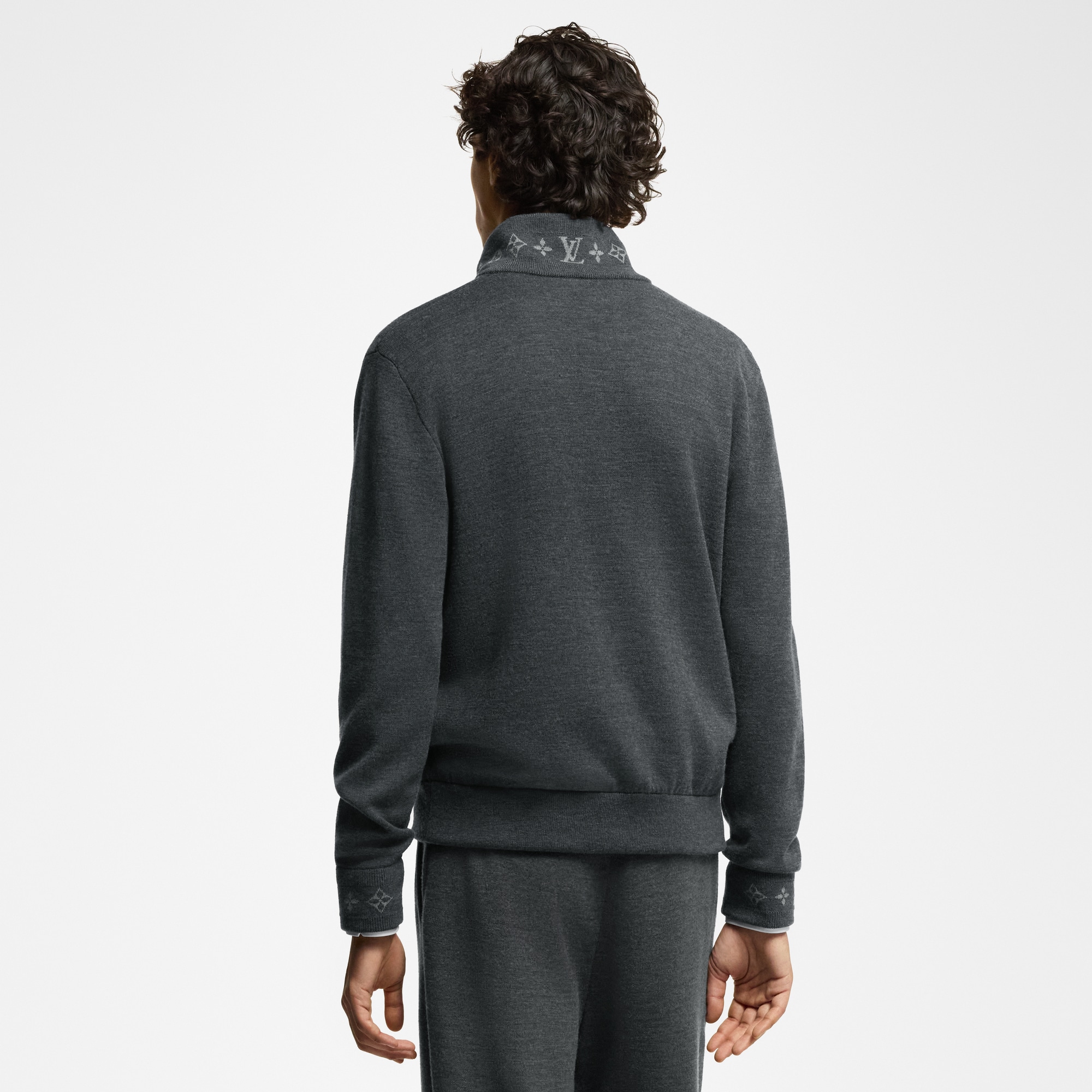  Ready-to-Wear All Ready-to-Wear Double Face Knit Wool Travel Blouson | Louis Vuitton ® (Product zoom)