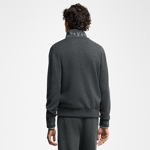 Ready-to-Wear All Ready-to-Wear Double Face Knit Wool Travel Blouson | Louis Vuitton ® (Product zoom)