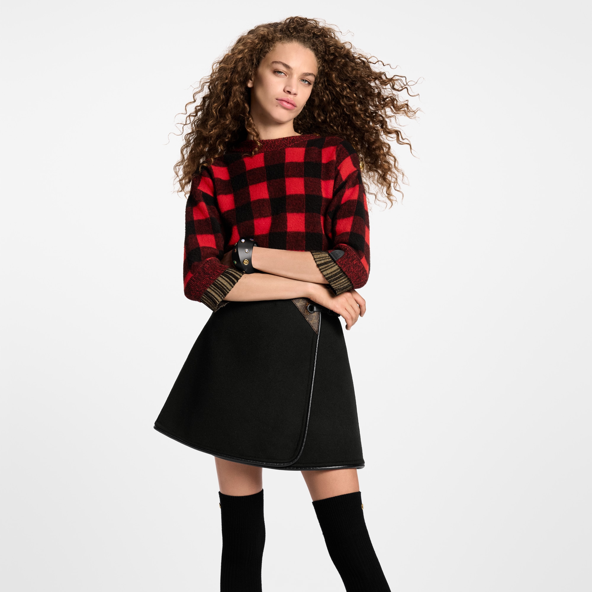  Ready-to-Wear Skirts and Shorts Double Face Mini Wrap Skirt | Louis Vuitton ® (Product zoom)