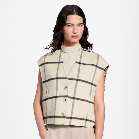 Ready-to-Wear Coats and Jackets Double Face Tartan Gilet | Louis Vuitton ® (Product zoom)
