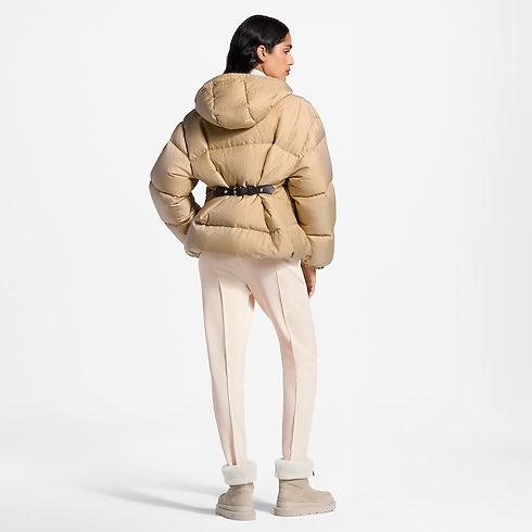 Prêt-à-Porter Manteaux et Vestes Belt Detail Nanogram Puffer Jacket | Louis Vuitton ® (Zoom produit)
