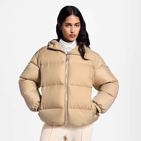 Prêt-à-Porter Manteaux et Vestes Belt Detail Nanogram Puffer Jacket | Louis Vuitton ® (Zoom produit)