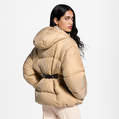 Prêt-à-Porter Manteaux et Vestes Belt Detail Nanogram Puffer Jacket | Louis Vuitton ® (Zoom produit)