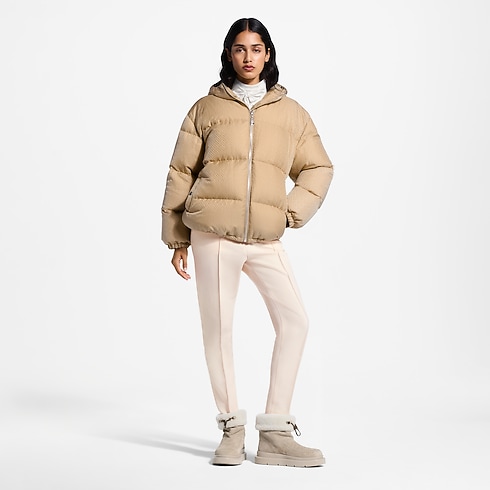 Prêt-à-Porter Manteaux et Vestes Belt Detail Nanogram Puffer Jacket | Louis Vuitton ® (Zoom produit)
