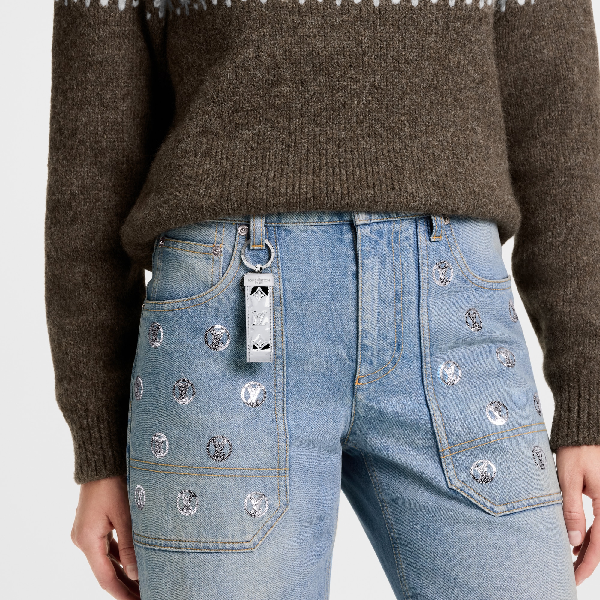 S00 Accessories Key Holders and Bag Charms Dragonne Monogram Mirror Bag Charm | Louis Vuitton ® (Product zoom)