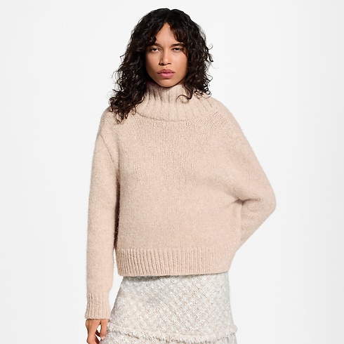 Ready-to-Wear Knitwear Draped Collar Pullover | Louis Vuitton ® (Product zoom)