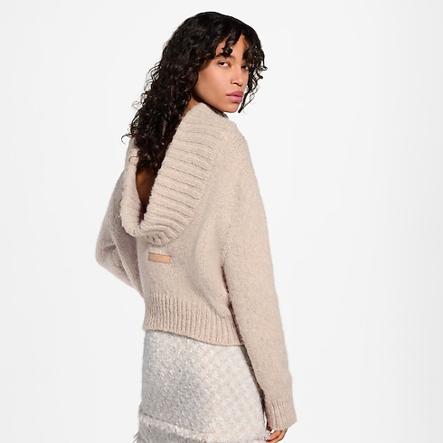 Ready-to-Wear Knitwear Draped Collar Pullover | Louis Vuitton ® (Product zoom)