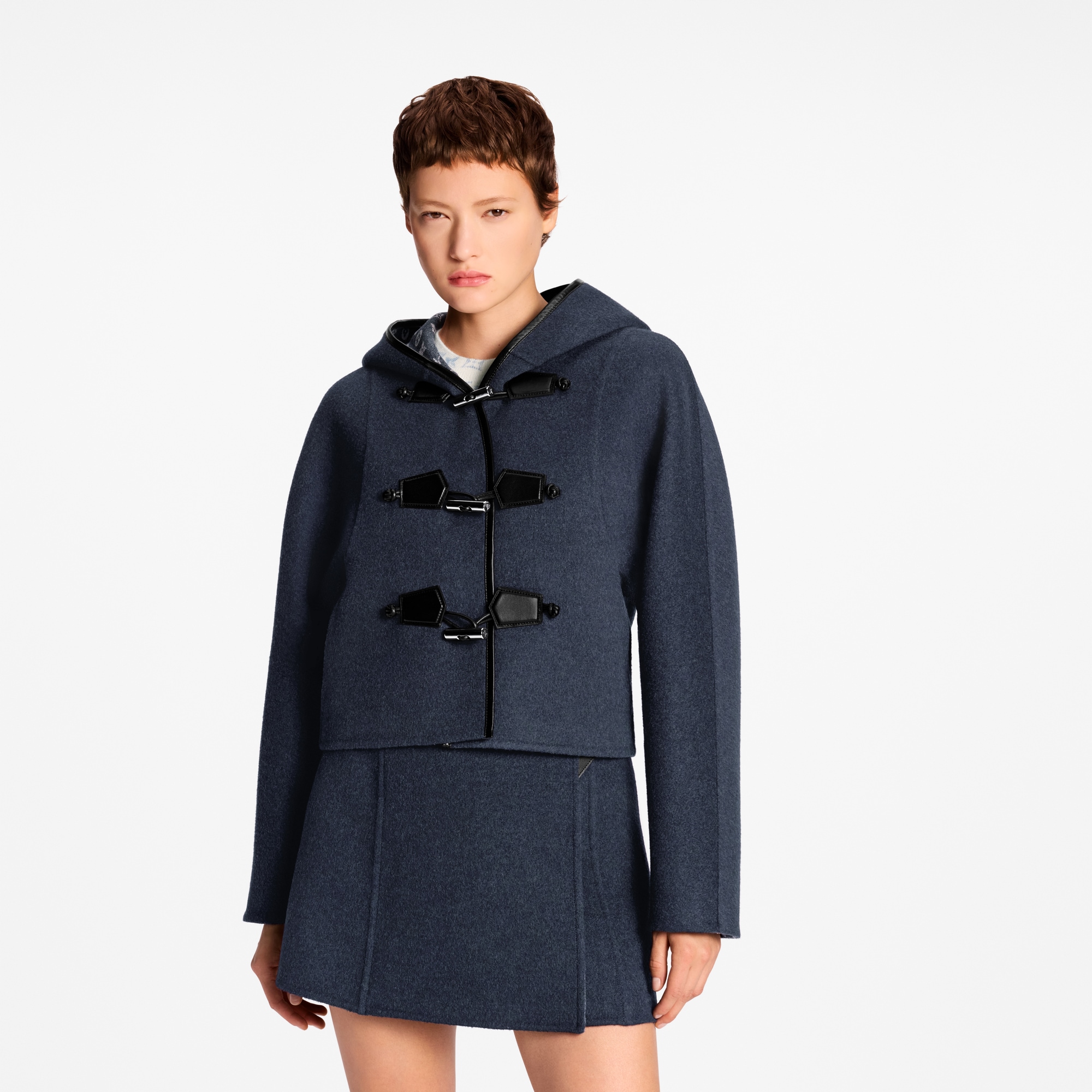  Prêt-à-Porter Manteaux et Vestes Duffle-coat court à capuche | Louis Vuitton ® (Zoom produit)