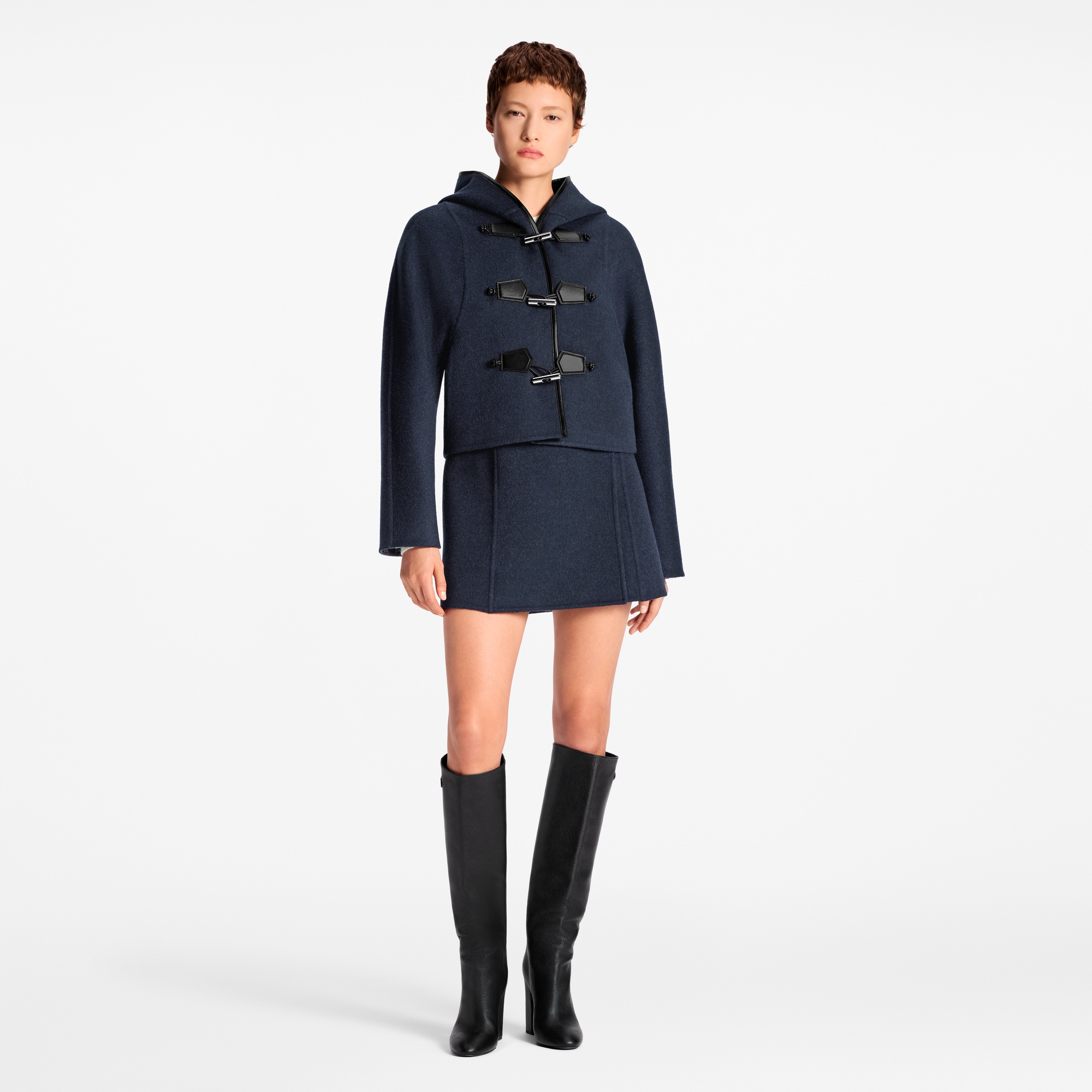 Prêt-à-Porter Manteaux et Vestes Duffle-coat court à capuche | Louis Vuitton ® (Zoom produit)
