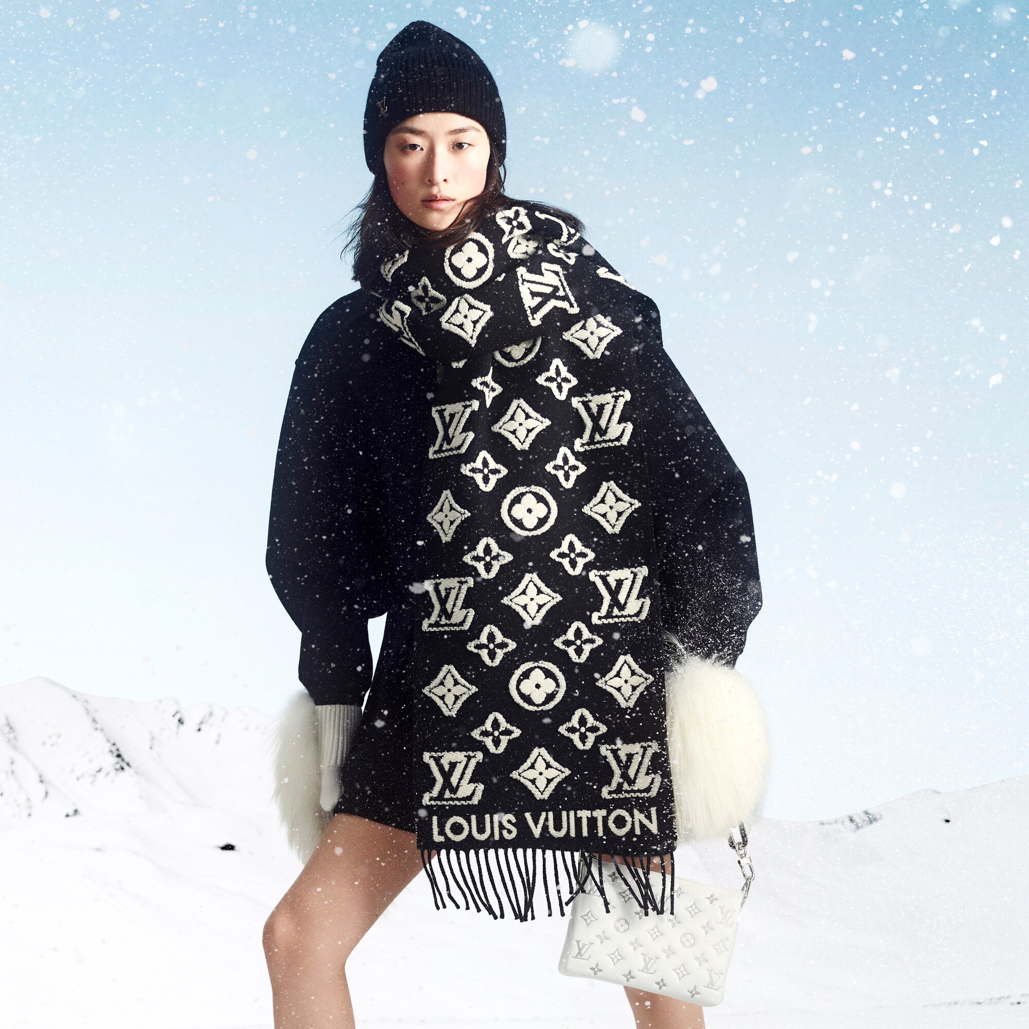S00 Accessoires Écharpes Écharpe LV 3D | Louis Vuitton ® (Zoom produit)