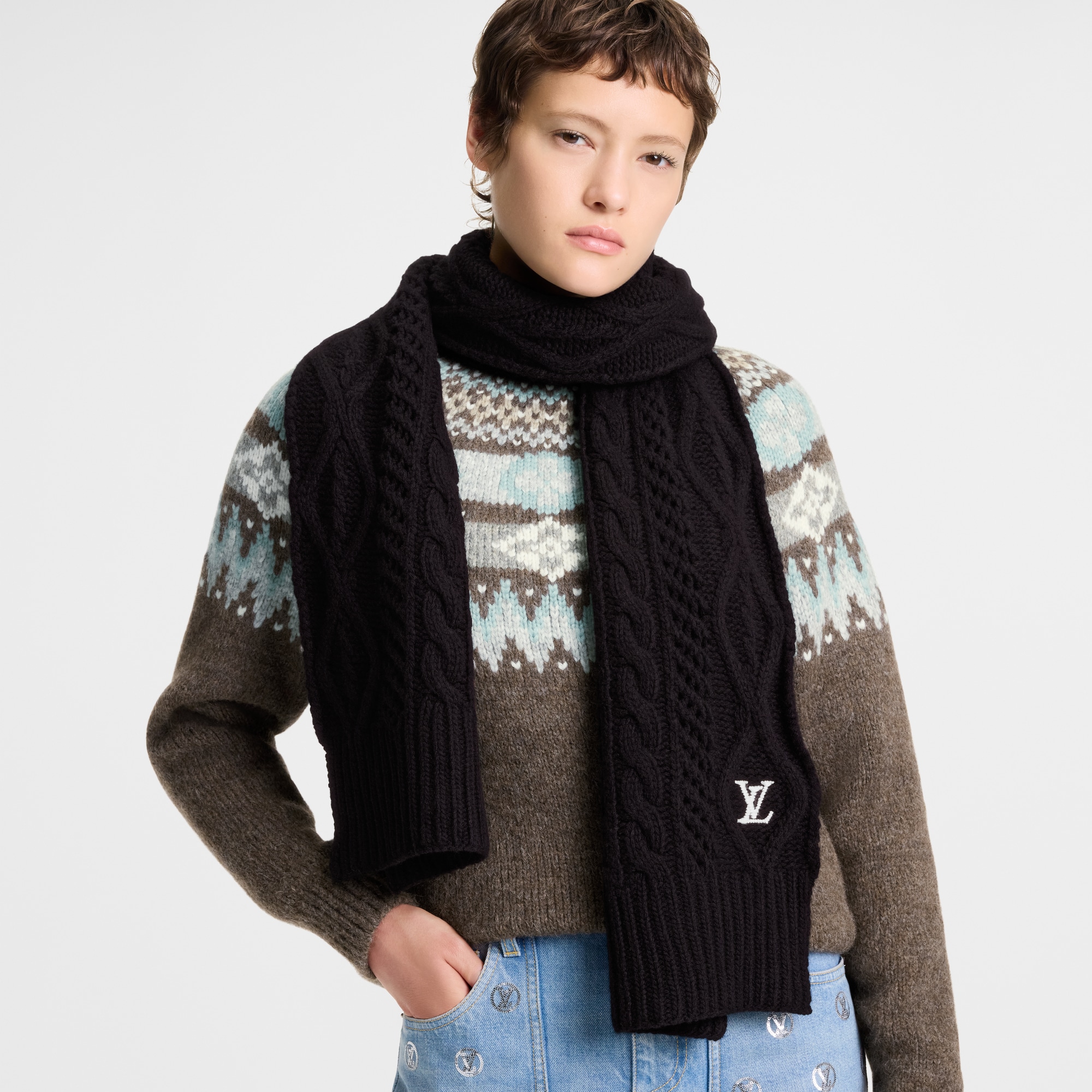 S00 Accessoires Écharpes Écharpe LV Holiday | Louis Vuitton ® (Zoom produit)