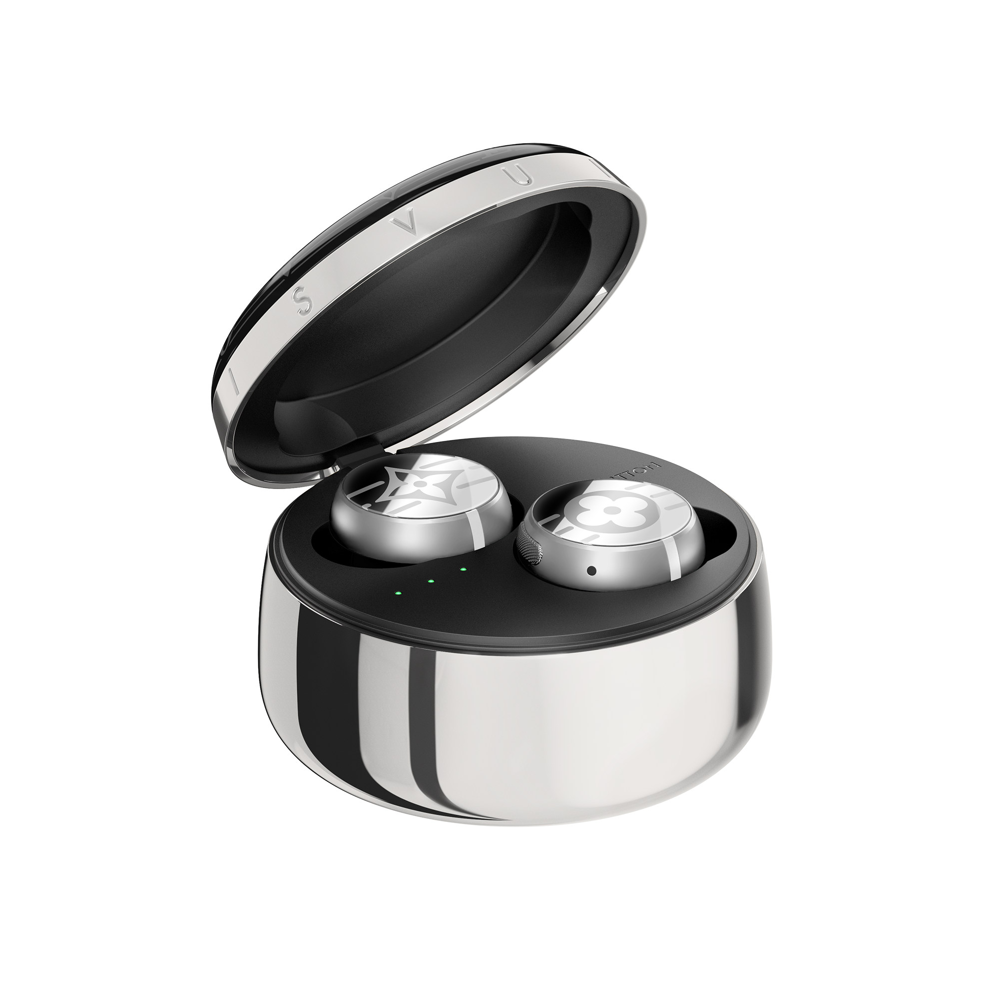  Objets et accessoires high-tech Montres et accessoires connectés Écouteurs Louis Vuitton Horizon Light Up - Argent | Louis Vuitton ® (Zoom produit)