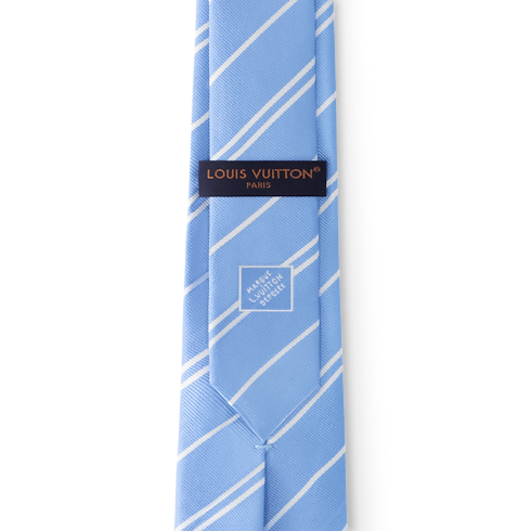 S00 Accessories Ties and Pocket Squares Ecu Stripes Tie | Louis Vuitton ® (Product zoom)