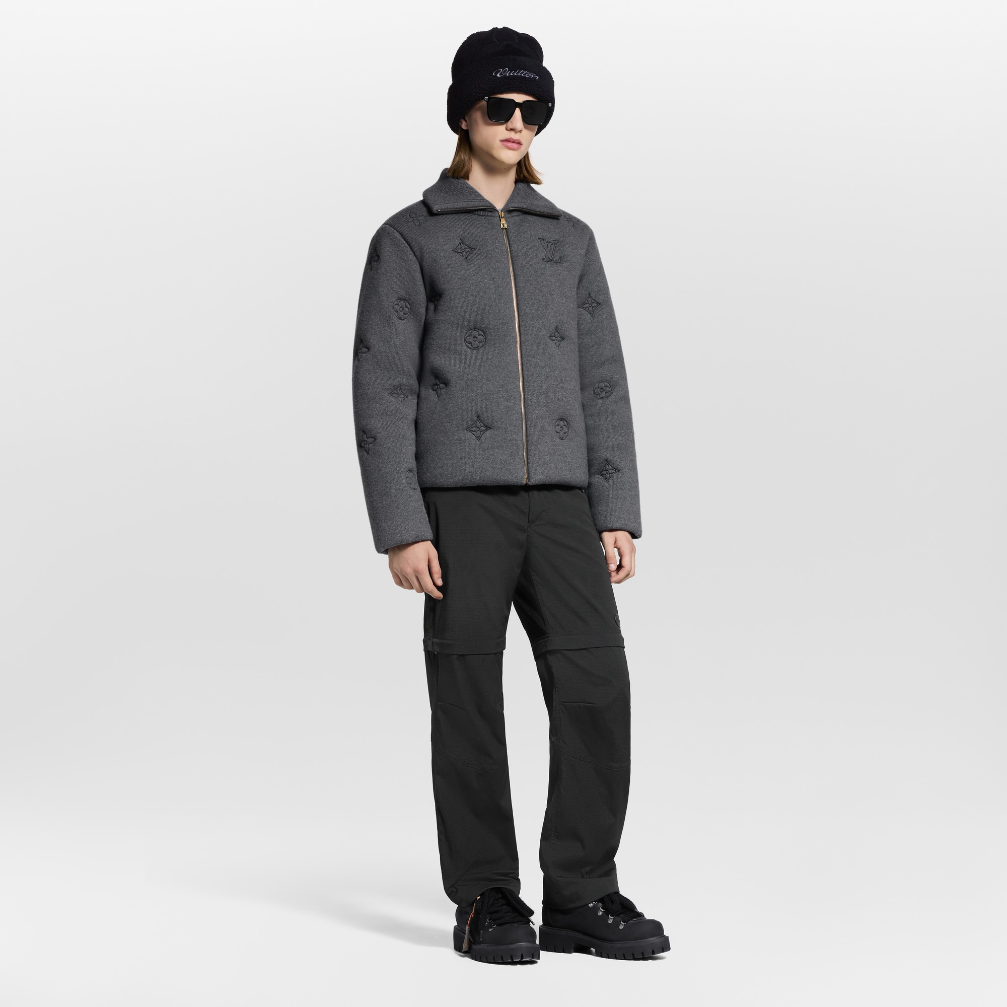 For Men LV Ski Elegant Monogram Knitted Down Blouson | Louis Vuitton ® (Product zoom)