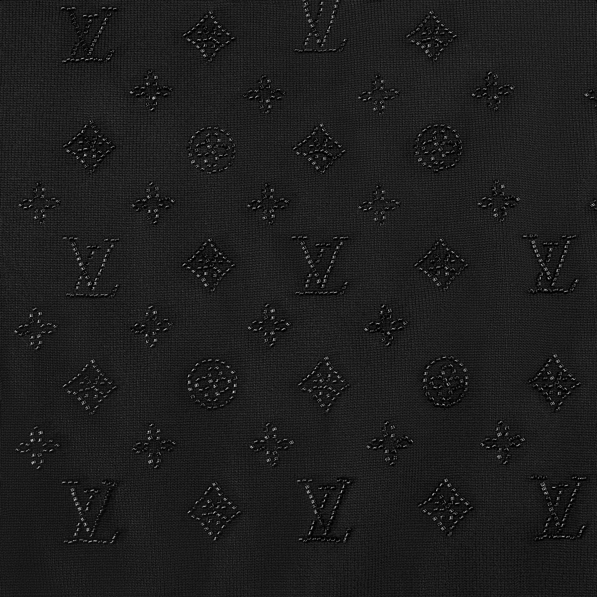 Ready-to-Wear All Ready-to-Wear Embellished Evening Crewneck | Louis Vuitton ® (Product zoom)
