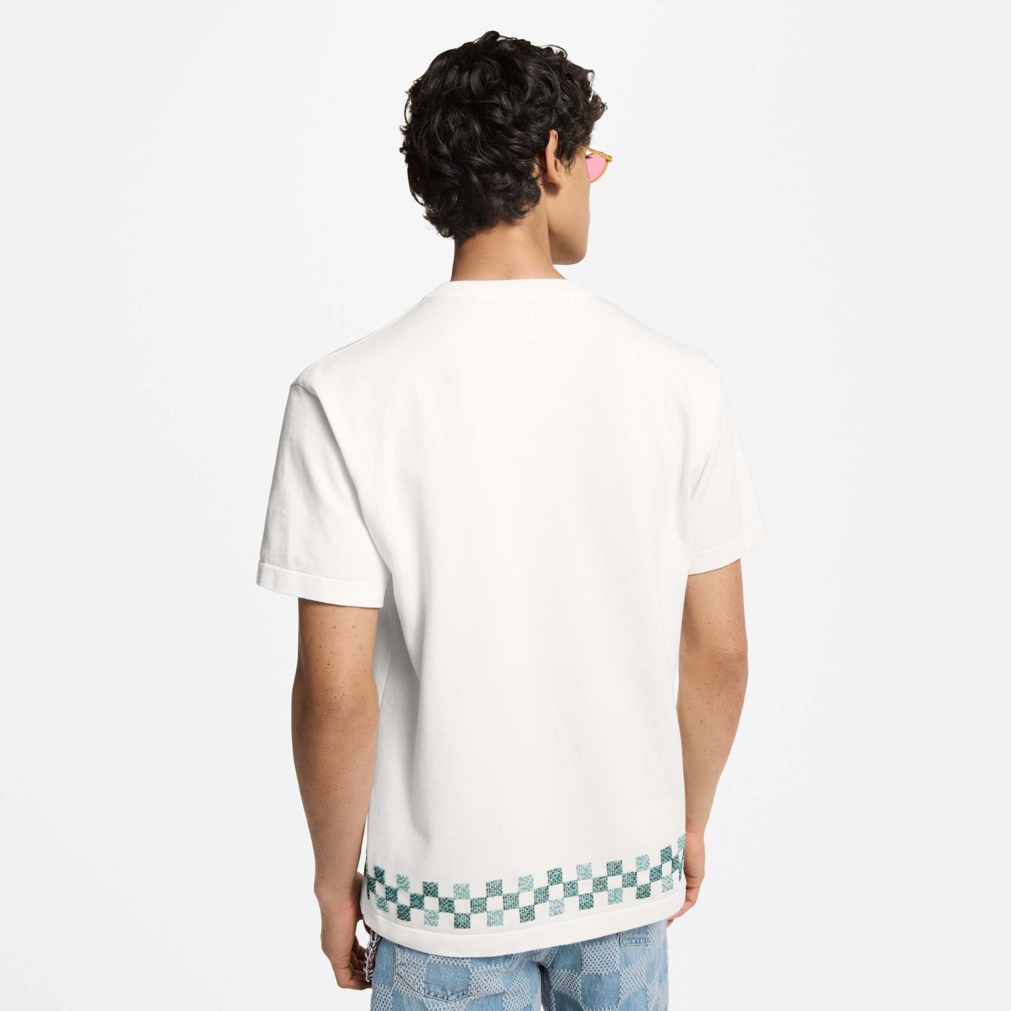  Ready-to-Wear Knitwear and Sweatshirts Embellished Short-Sleeved Crewneck | Louis Vuitton ® (Product zoom)
