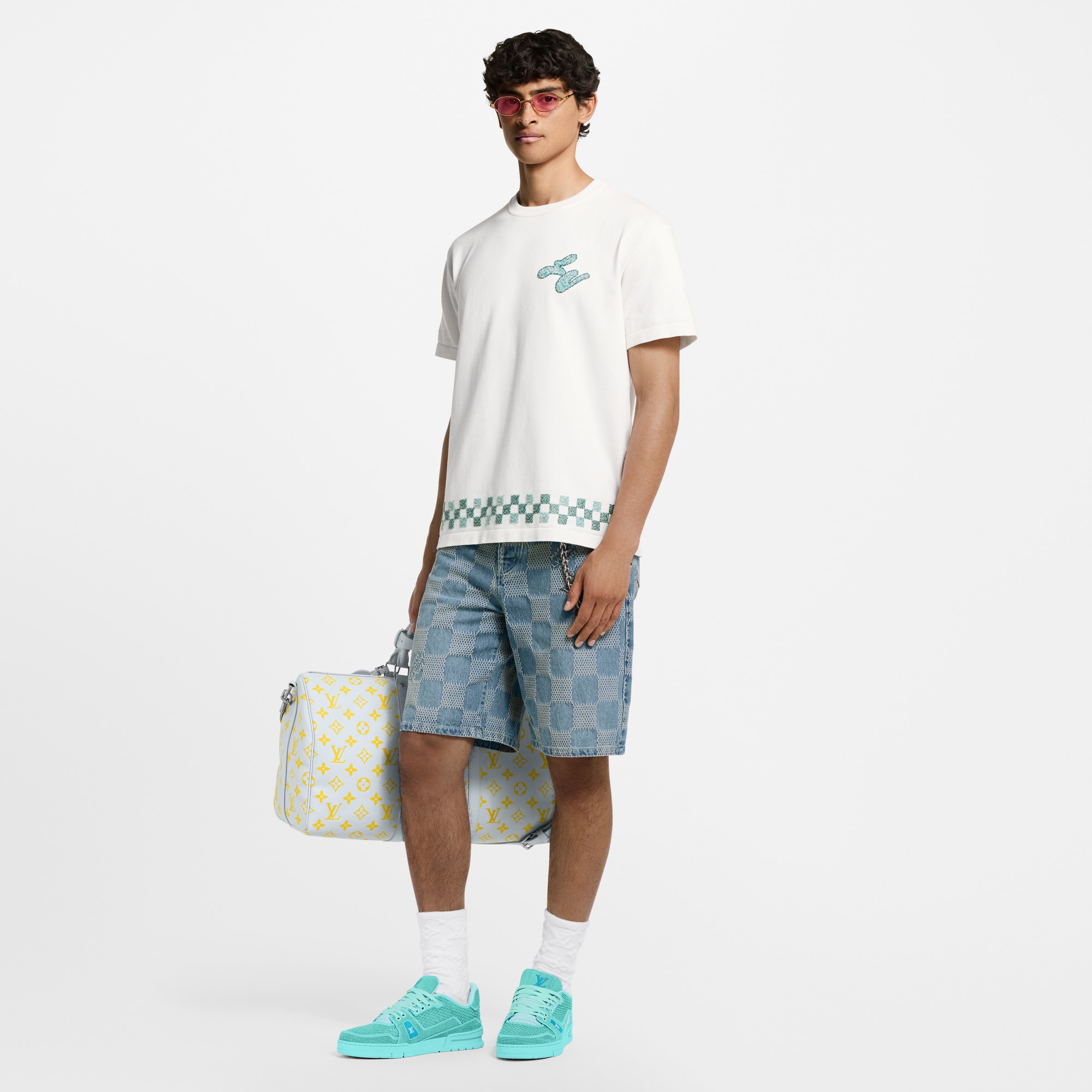  Ready-to-Wear Knitwear and Sweatshirts Embellished Short-Sleeved Crewneck | Louis Vuitton ® (Product zoom)