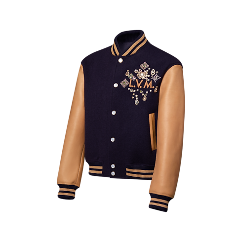 Ready-to-Wear Coats and Outerwear Embellished Varsity Jacket | Louis Vuitton ® (Product zoom)