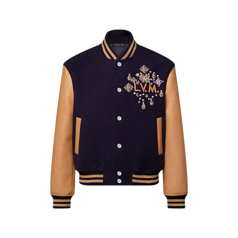 Ready-to-Wear Coats and Outerwear Embellished Varsity Jacket | Louis Vuitton ® (Product zoom)