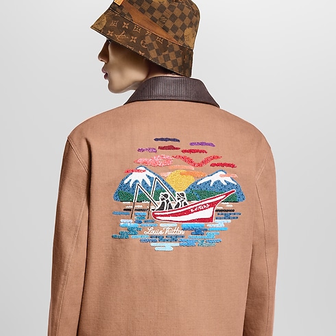 Ready-to-Wear Coats and Outerwear Embellished Workwear Jacket | Louis Vuitton ® (Product zoom)