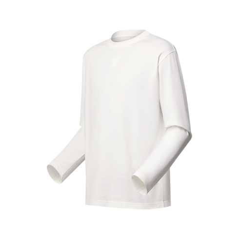 Ready-to-Wear T-Shirts and Polos Embossed LV Long-Sleeved T-Shirt | Louis Vuitton ® (Product zoom)