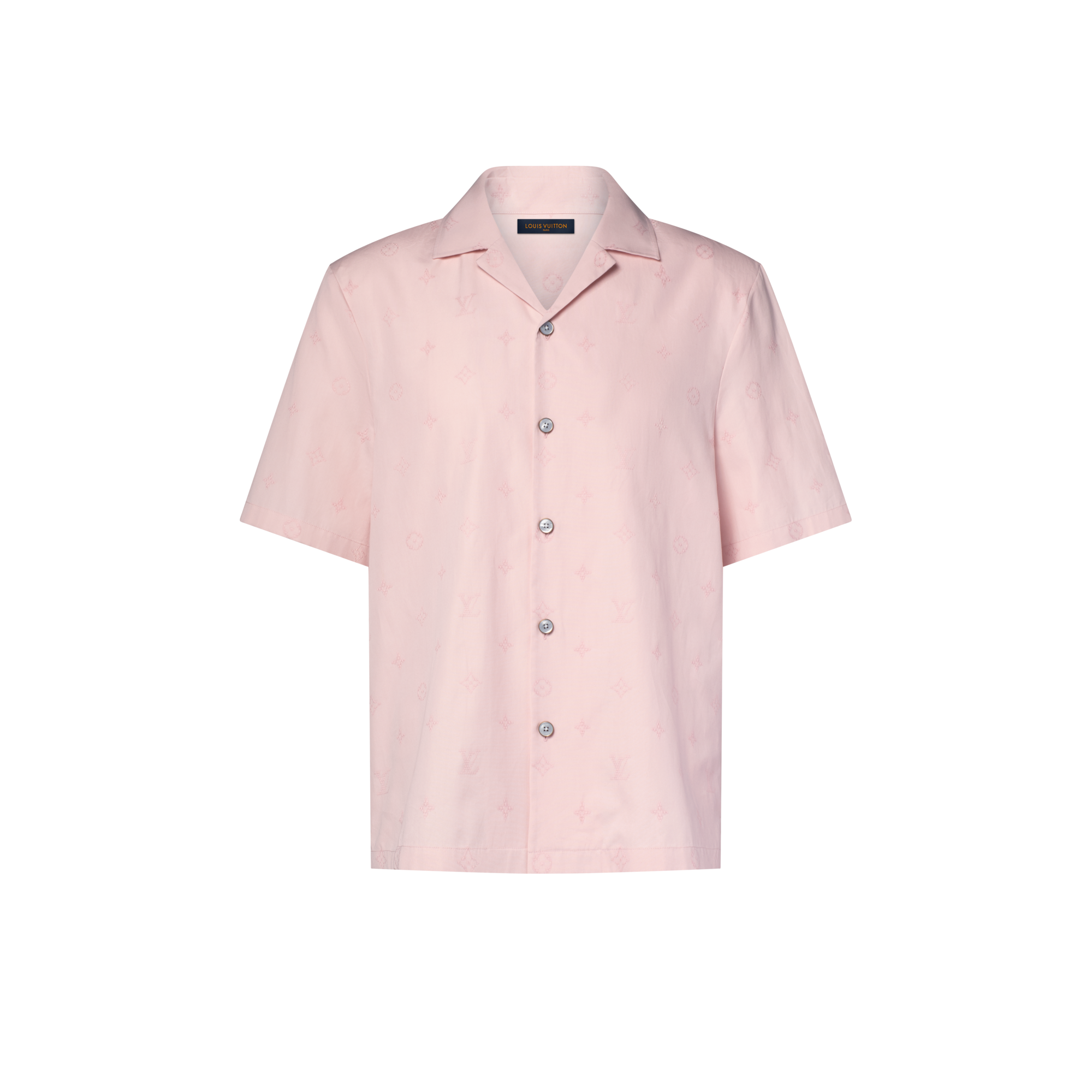 Embroidered Open Collar Short-Sleeved Shirt - Men - Ready-to-Wear ...