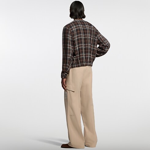 Ready-to-Wear Pants Embroidered Cotton Cargo Pants | Louis Vuitton ® (Product zoom)