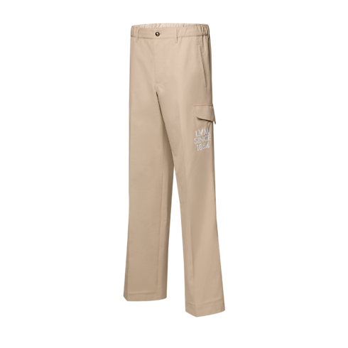 Ready-to-Wear Pants Embroidered Cotton Cargo Pants | Louis Vuitton ® (Product zoom)