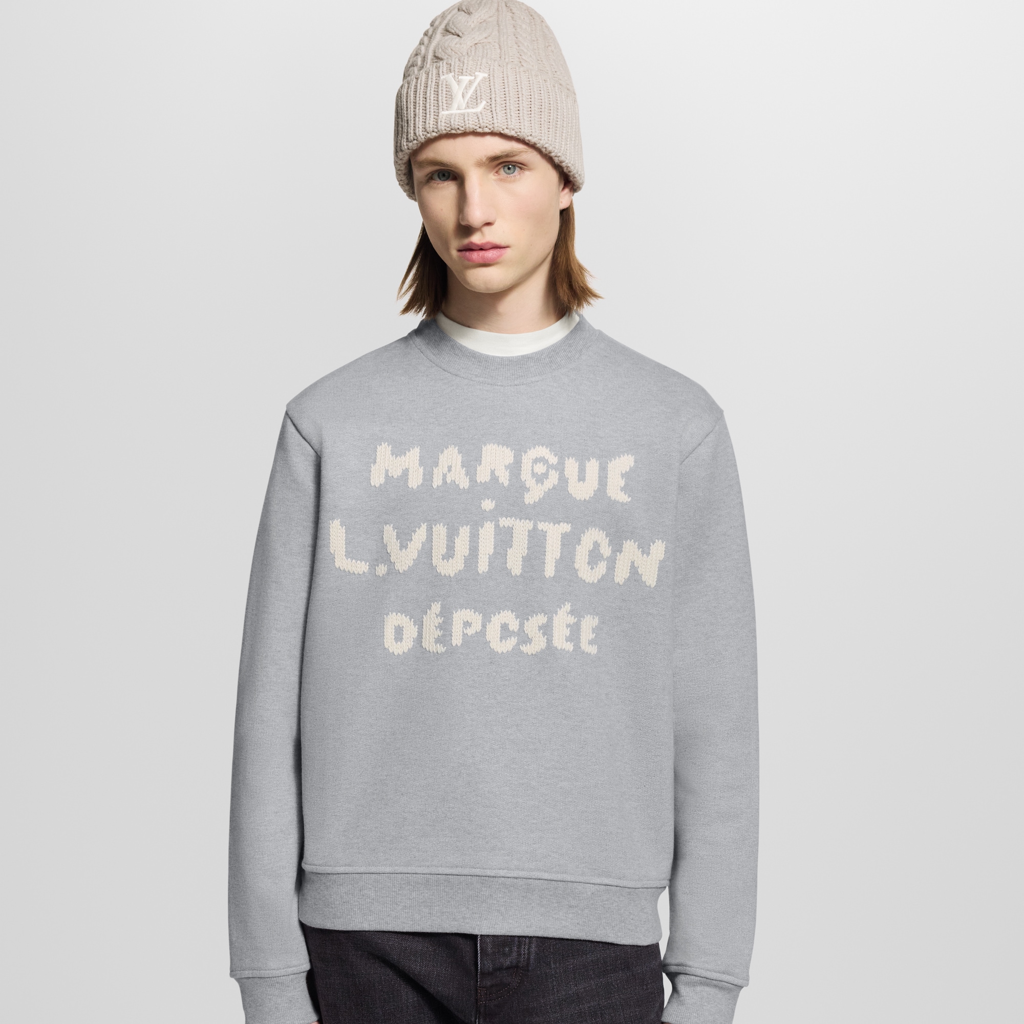  Ready-to-Wear All Ready-to-Wear Embroidered Signature Sweatshirt | Louis Vuitton ® (Product zoom)