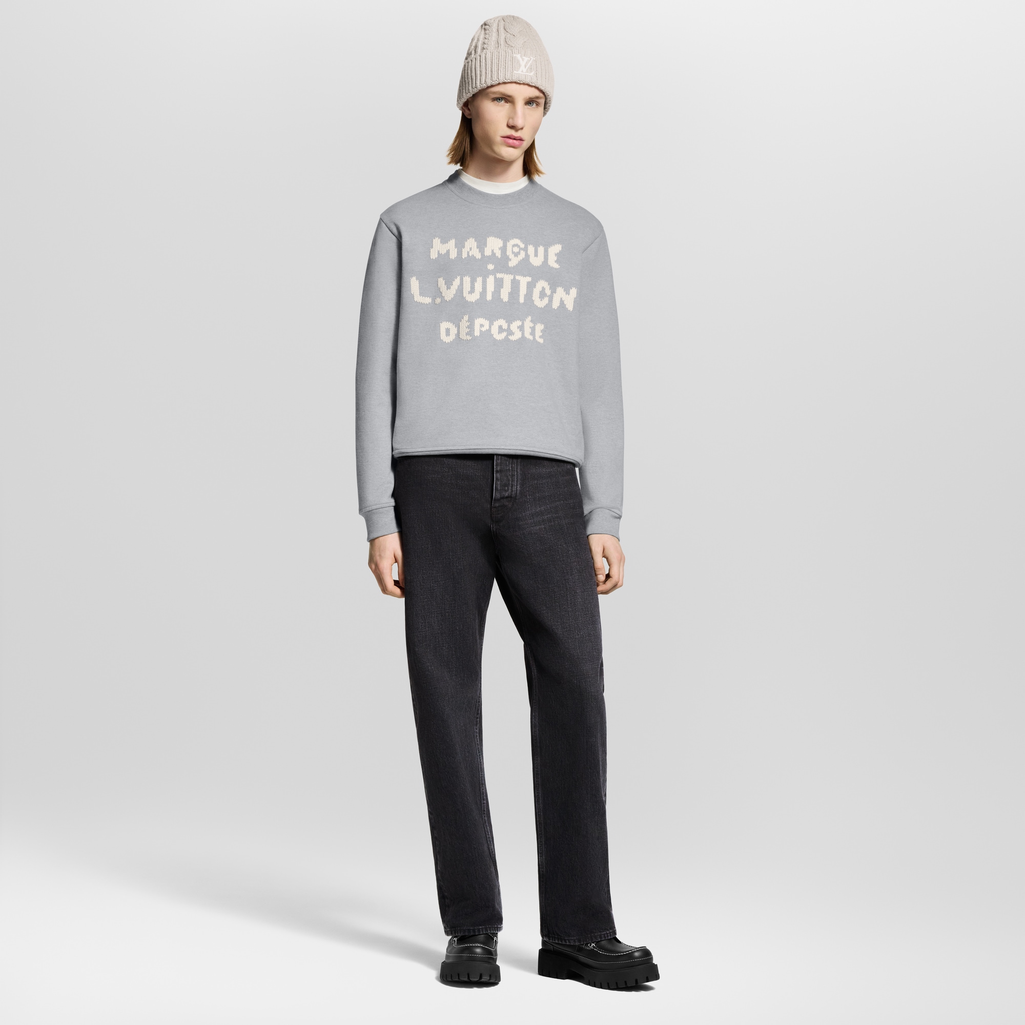  Ready-to-Wear All Ready-to-Wear Embroidered Signature Sweatshirt | Louis Vuitton ® (Product zoom)