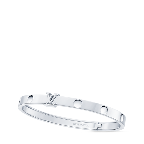 Jewelry Bracelets Empreinte Medium Bangle, White Gold | Louis Vuitton ® (Product zoom)