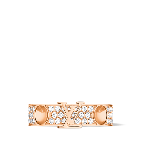 Categories Rings Empreinte Medium Ring, Pink Gold and Diamonds | Louis Vuitton ® (Product zoom)