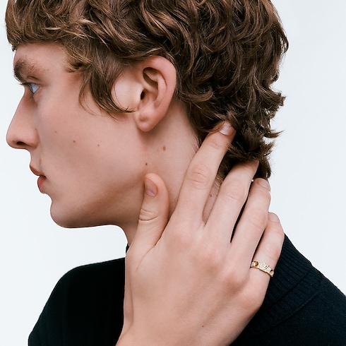 Categories All Fine Jewelry Empreinte Medium Ring, Yellow Gold and Diamonds | Louis Vuitton ® (Product zoom)