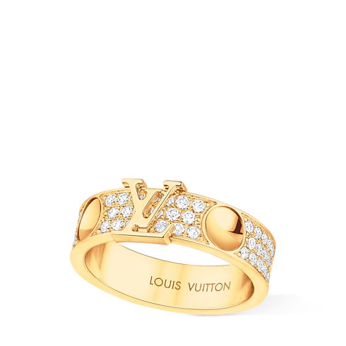 Categories All Fine Jewelry Empreinte Medium Ring, Yellow Gold and Diamonds | Louis Vuitton ® (Product zoom)